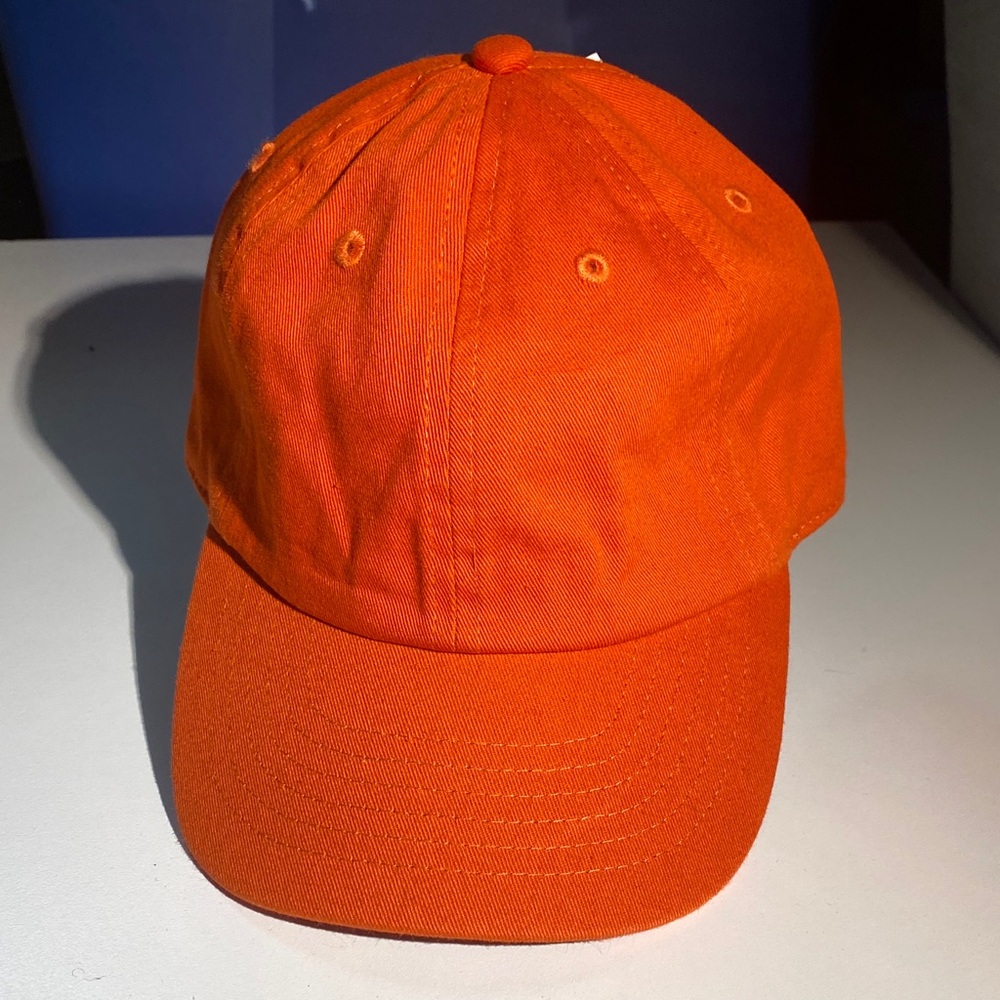 Orange Baseball Cap Hat Kid’s One Size Adjustable NWT